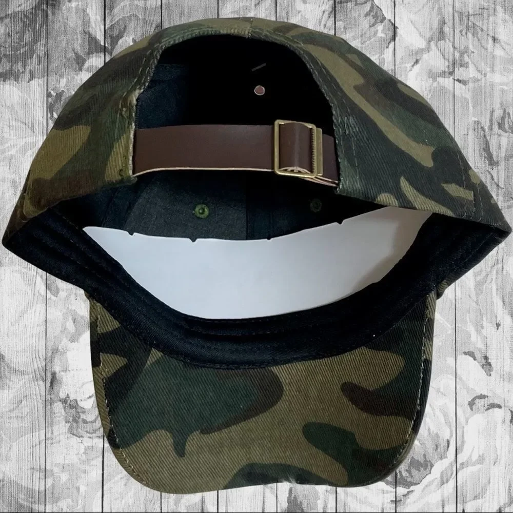 Camo Bling Rhinestone & Pearl Embellished Baseball Cap Hat NEW - Picture 7 of 12